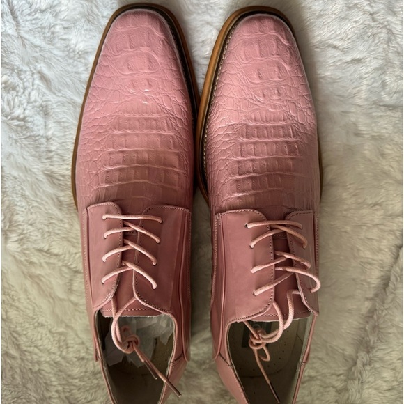 GIOVANNI Mason Pink Mens leather shoes size 11 new.